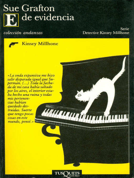 Title details for E de evidencia by Sue Grafton - Available